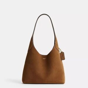 Coach Suede Brooklyn Shoulder Bag 28 - Cedar